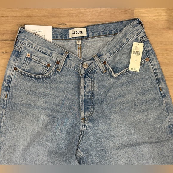 NEW AGOLDE 28 V-Waist High-Rise Straight Baggy Jeans Anthropologie
Faded Denim - Picture 7 of 15